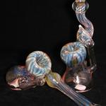 Maka B Glass Fumed stand up and lay down bubblers